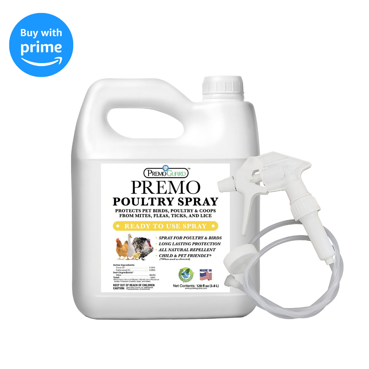 Poultry Spray | Plant Based Natural Non-Toxic | Premo Guard