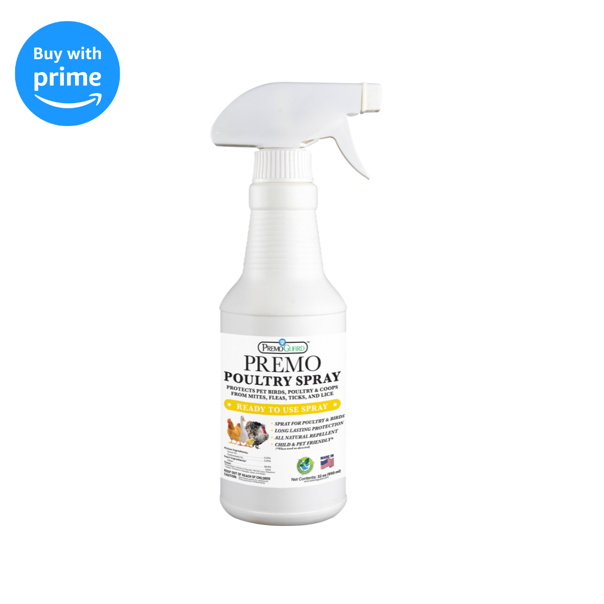 Poultry Spray | Plant Based Natural Non-Toxic | Premo Guard
